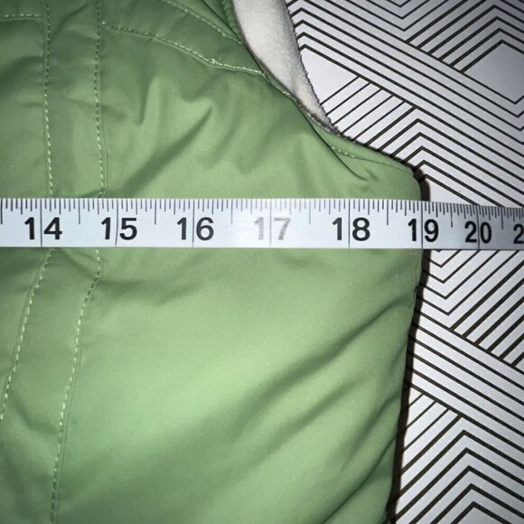 Izod Vest Womens Size XS Green Reversible? Full Zip Pockets Gorpcore Camp Hike - Picture 6 of 7